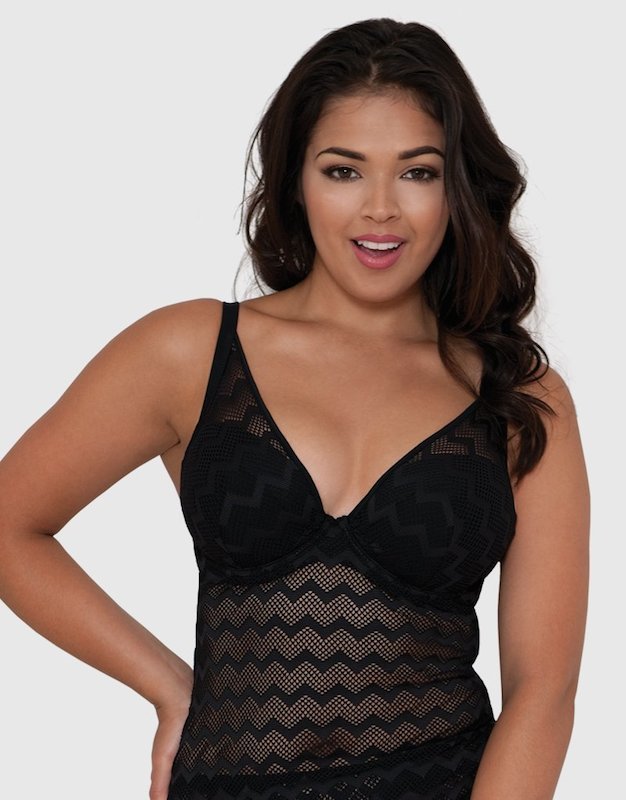 Curvy Kate High Voltage Plunge Tankini Top - T SUIT